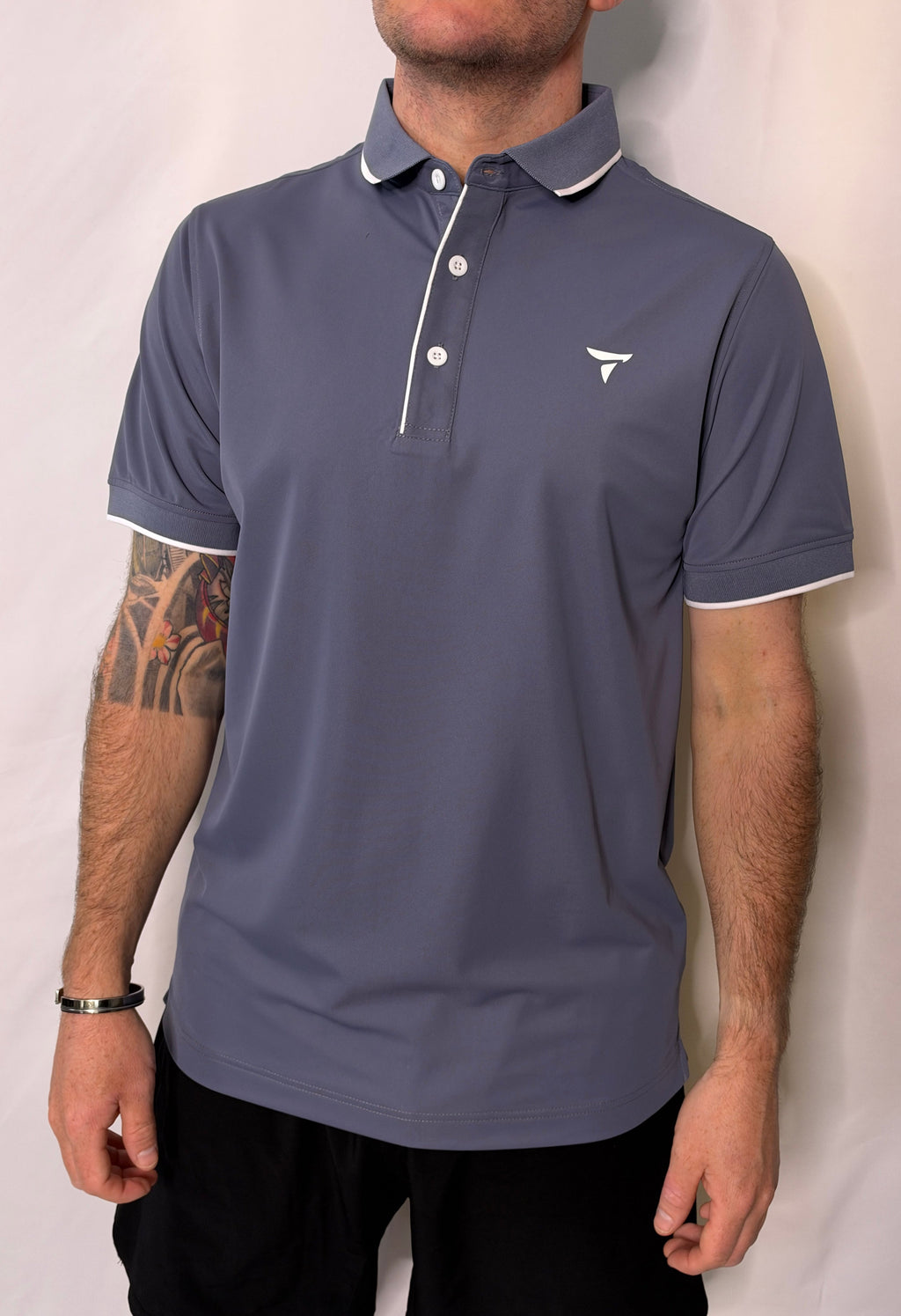 Men's purple blue golf polo shirt – Tomahawk Sunday Classic