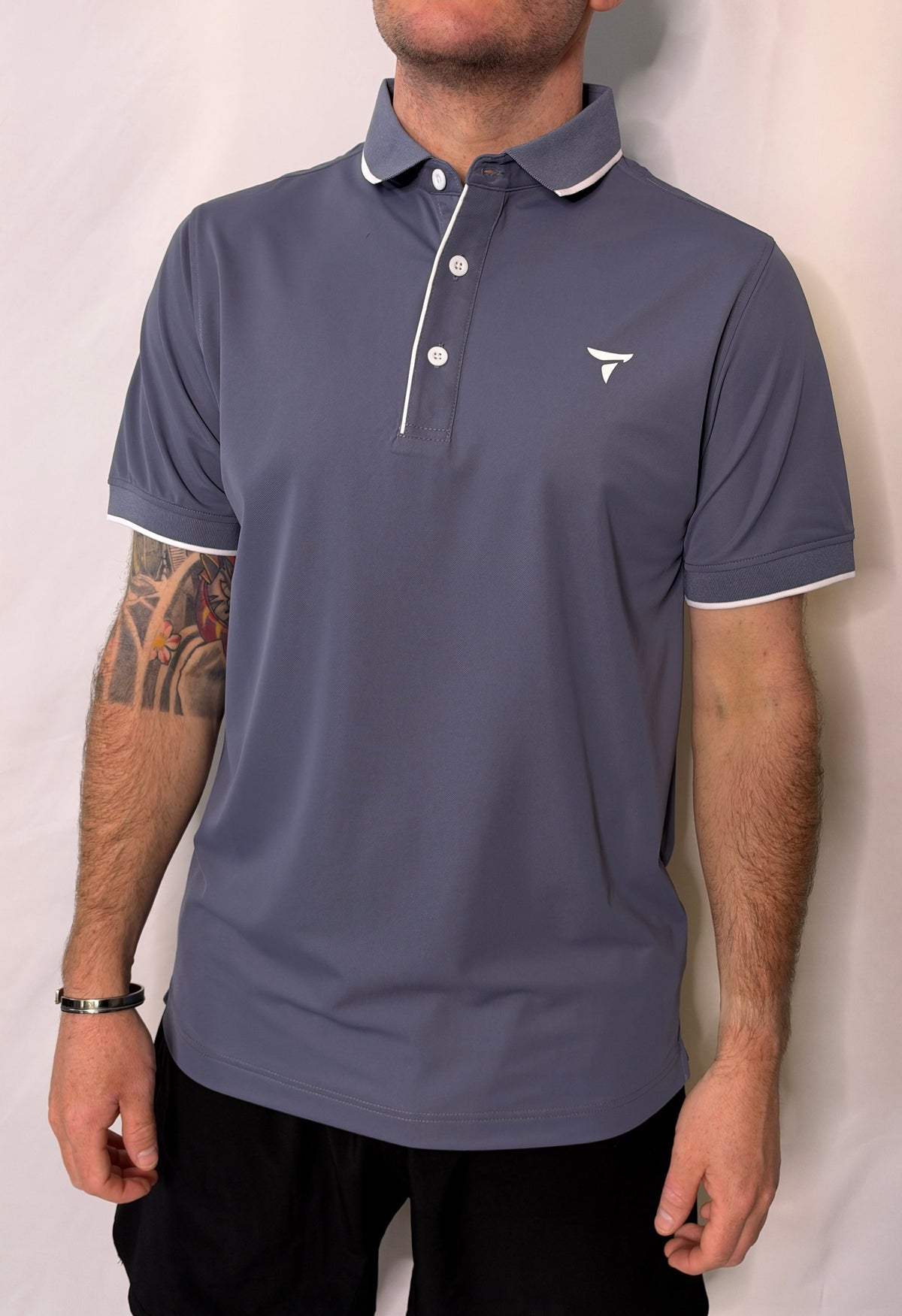 Men's purple blue golf polo shirt – Tomahawk Sunday Classic