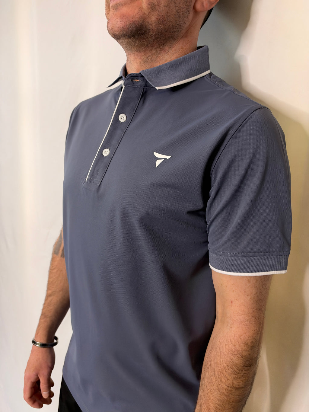 Men's purple blue golf polo shirt – Tomahawk Sunday Classic
