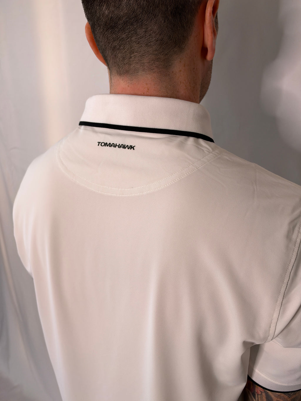 Men's white golf polo shirt – Tomahawk Sunday Classic